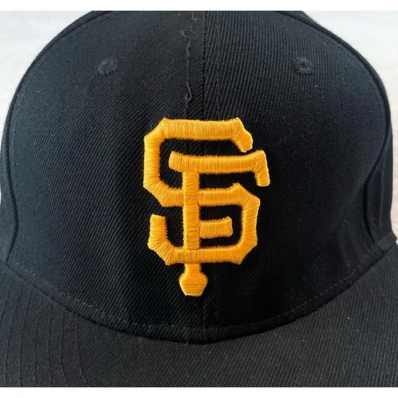 NEW ERA • Black/Golden Orange SF Giants MLB Classic Baseball Hat - Picture 10 of 15